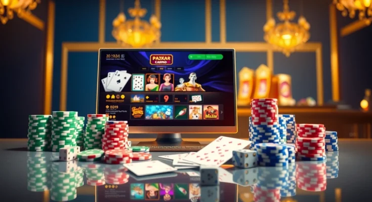 Experience thrilling gambling at trang chủ xx88 with a luxurious online casino interface featuring poker and slots.
