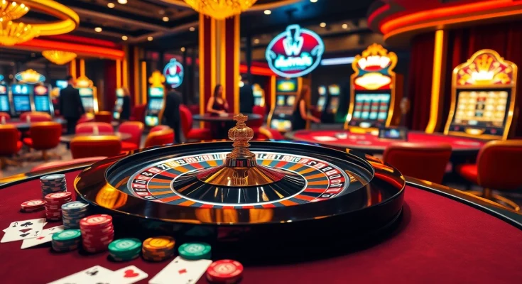 Playing cards and roulette wheel symbolize exciting gaming options at https://kuwinblog.com/ for responsible gambling.