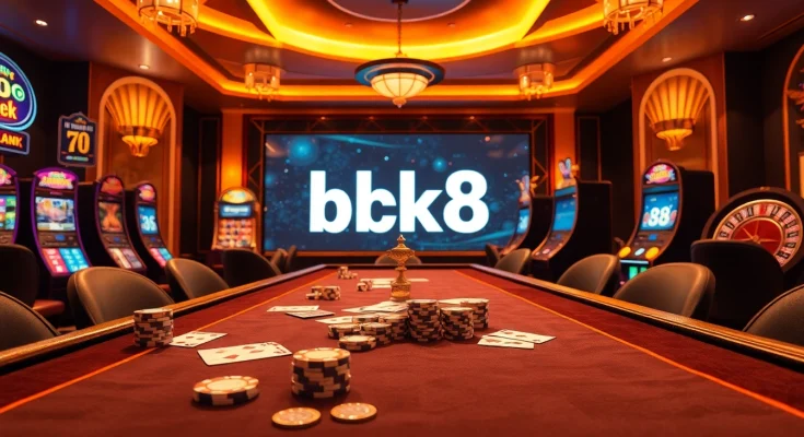 Experience the excitement of เครดิตฟรี bk8 with luxurious casino elements and vibrant gaming energy.
