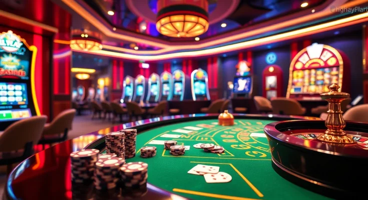 Engage in thrilling games at NHÀ CÁI 8DAY with exciting casino tables and vibrant slot machines.